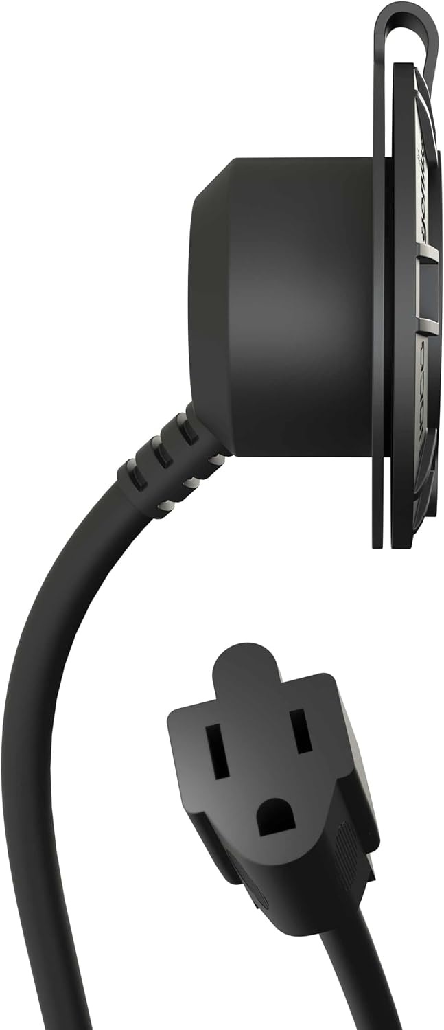image:imageNOCO GCP1 15A AC Port Plug 125V Power Inlet Socket and Waterproof Electrical Outlet Receptacle Box with 16Inch Integrated Outdoor Extension Cord