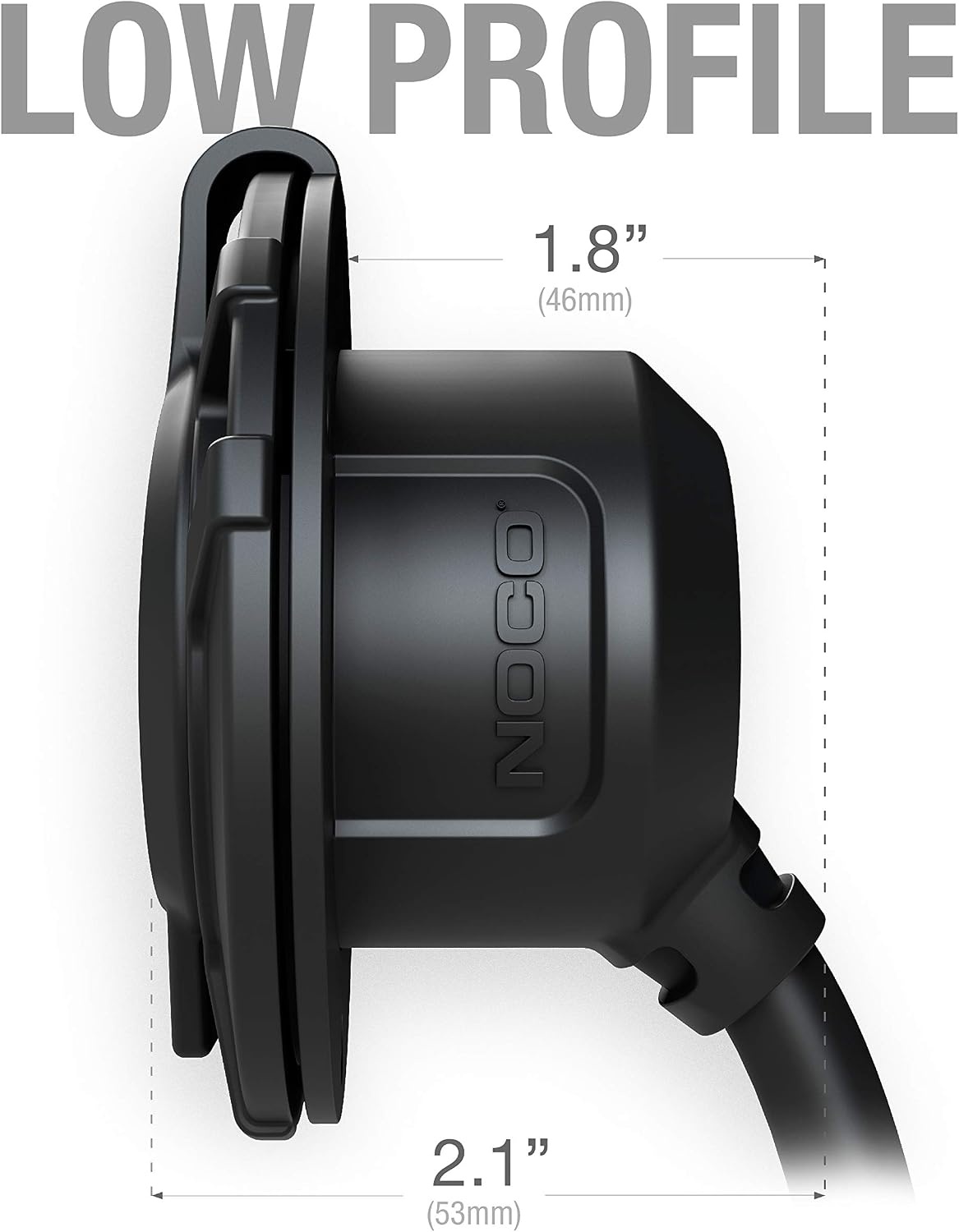 image:imageNOCO GCP1E 15A AC Port Plug 125V Power Inlet Socket Charger Plug and Waterproof Electrical Outlet Receptacle with 6Foot Integrated Outdoor Extension Cord