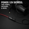 NOCO GC017 15A 14AWG 12V Adapter, Heavy-Duty Cigarette Lighter Plug, and Female Socket With Battery Clamps(12V Battery Clamp)