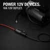 NOCO GC019 15A 14AWG 12V Adapter, Heavy-Duty Cigarette Lighter Plug, and Male to Female Socket With 12-Foot Extension Cord(12V 12-Foot Extension (Pack of 6))