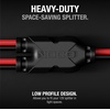 NOCO GC020 12 Volt Plug 2-Way Splitter, Red and Black(12V 2-Way Splitter)