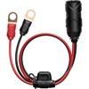 NOCO GC018 15A 14AWG 12V Adapter, Heavy-Duty Cigarette Lighter Plug, and Female Socket with Eyelet Terminals(12V Eyelet Terminal (Pack of 6))
