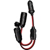 NOCO GC020 12 Volt Plug 2-Way Splitter, Red and Black(12V 2-Way Splitter (Pack of 6))