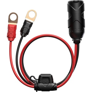 NOCO GC018 15A 14AWG 12V Adapter, Heavy-Duty Cigarette Lighter Plug, and Female Socket with Eyelet Terminals(12V Eyelet Terminal)