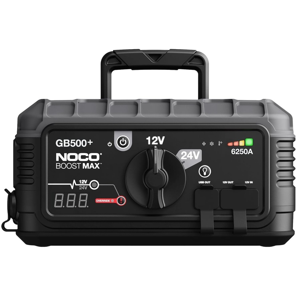image:imageNOCO Boost GB500 6250A UltraSafe Jump Starter 12V24V Battery Booster  SparkProof amp Reverse Polarity Protection For Car Truck SUV RV Semi Bus Tractor Equipment up to 45L Gas amp Diesel