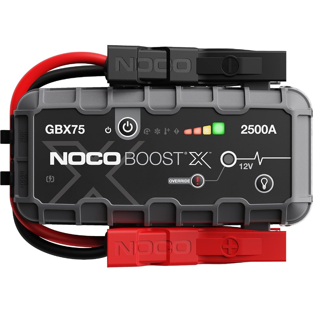 image:imageNOCO Boost GBX75 2500A UltraSafe Jump Starter 12V Lithium Battery Booster SparkProof amp Reverse Polarity Protection For Car Truck Motorcycle SUV Boat ATV RV up to 85L Gas amp 65L Diesel