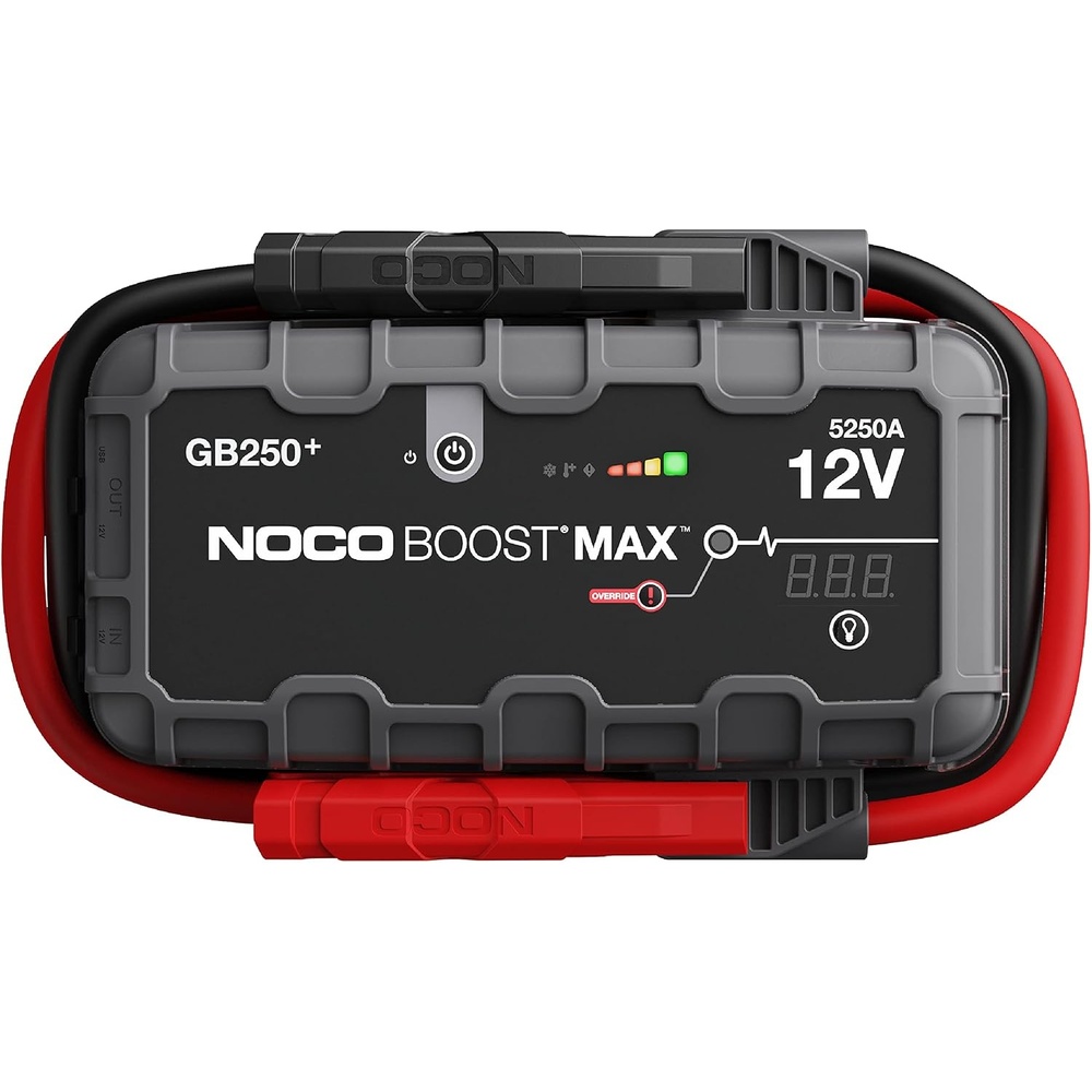 image:imageNOCO Boost Max GB250 5250A UltraSafe Jump Starter  12V Lithium Battery Booster Pack Portable Jump Box Power Bank amp Jumper Cables  for 16L Gas and Diesel Engines