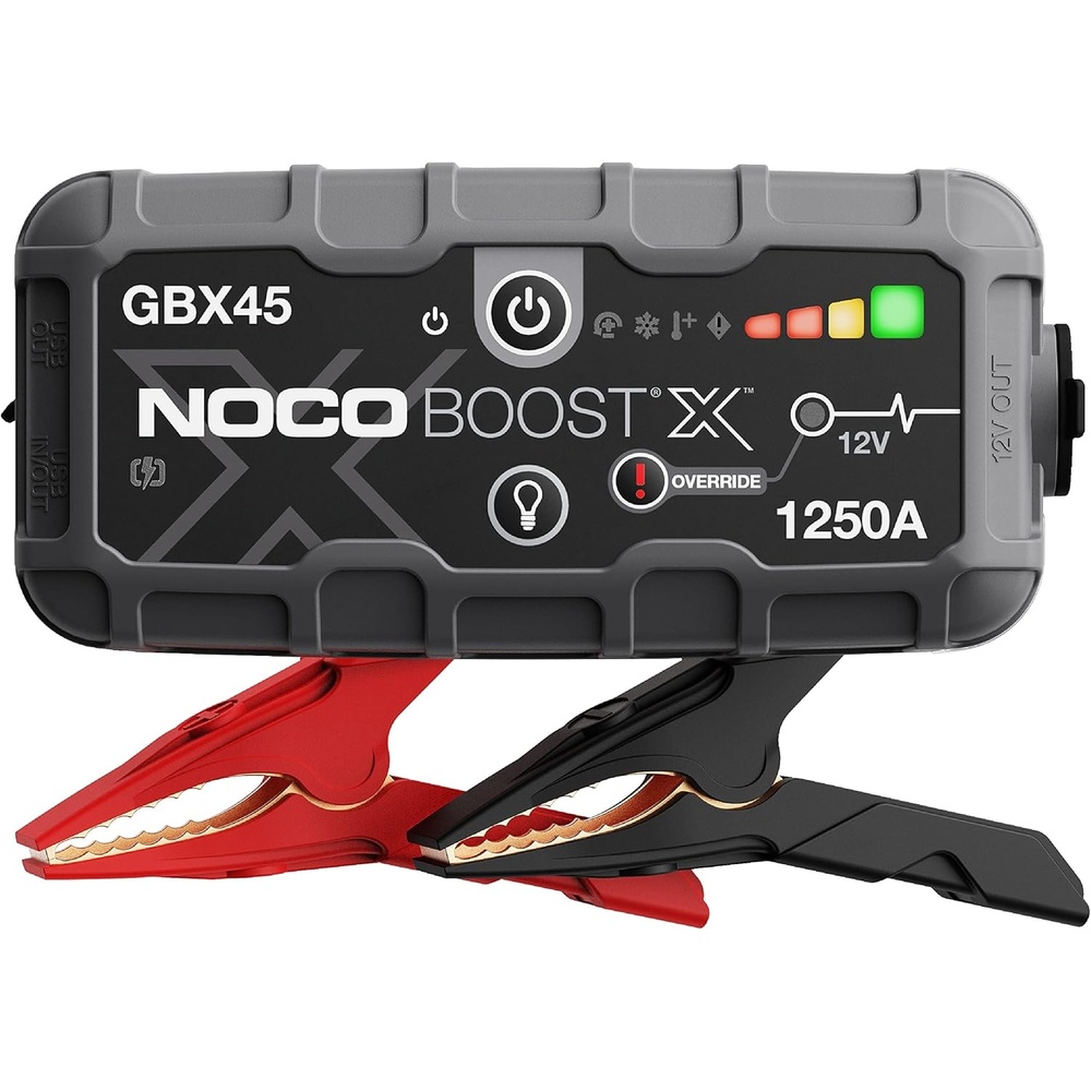 image:imageNOCO Boost X GBX45 1250A UltraSafe Jump Starter 12V Lithium Battery Booster Pack Portable Jump Box Power Bank amp Jumper Cables for 65L Gas and 40L Diesel Engines SparkProof amp Reverse Polarity Protection For Car Truck Motorcycle SUV Boat ATV RV up to 65L Gas amp 40L Diesel1250A