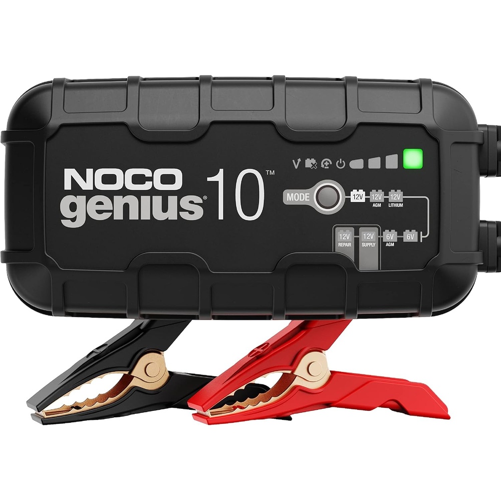 image:imageNOCO GENIUS10 10A 6V12V Smart Battery Charger  Automatic Maintainer Trickle Charger amp Desulfator with Overcharge Protection amp Temperature Compensation  for LeadAcid amp Lithium Batteries  Overcharge Protection Desulfator Temperature Compensation Force Mode For LeadAcid Wet Gel AGM amp Lithium LiFePO410A