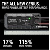 NOCO GENIUS10: 10A 6V/12V Smart Battery Charger – Automatic Maintainer, Trickle Charger & Desulfator with Overcharge Protection & Temperature Compensation – for Lead-Acid & Lithium Batteries | Overcharge Protection, Desulfator, Temperature Compensation, Force Mode, For Lead-Acid (Wet, Gel, AGM) & Lithium (LiFePO4)(10A (Pack of 4))