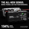 NOCO GENIUSPRO50: 50A 6V/12V/24V Professional Smart Battery Charger – Maintainer, Desulfator & Power Supply with Overcharge Protection & Thermal Compensation – for Lead-Acid & Lithium Batteries | Power Supply Mode, Overcharge Protection, Desulfator, Temperature Compensation, Force Mode, For Lead-Acid & Lithium