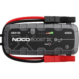 NOCO Boost X GBX155: 4250A UltraSafe Jump Starter – 12V Lithium Battery Booster Pack, Portable Jump Box, Power Bank & Jumper Cables – for 10.0L Gas and 8.0L Diesel Engines | Spark-Proof & Reverse Polarity Protection, For Car, Truck, Motorcycle, SUV, Boat, ATV, RV, up to 10.0L Gas & 8.0L Diesel