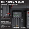 NOCO Genius GEN5X3: 3-Bank, 15A Onboard Battery Charger – 5A Per Bank, 12V Waterproof Marine Charger with Overcharge Protection & Temperature Compensation – for Lead-Acid & Lithium Batteries | Charges 3 Batteries at Once, IP68 Waterproof, Overcharge Protection, Temperature Compensation, For Lead-Acid & Lithium(15A (5A per Bank))