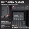 NOCO Genius GENPRO10X4: 4-Bank, 40A Onboard Battery Charger – 10A Per Bank, 12V Waterproof Marine Charger with Overcharge Protection & Temperature Compensation – for Lead-Acid & Lithium Batteries | Charges 4 Batteries at Once, IP68 Waterproof, Overcharge Protection, Temperature Compensation, For Lead-Acid & Lithium