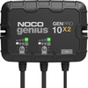NOCO Genius GENPRO10X2: 2-Bank, 20A Onboard Battery Charger – 10A Per Bank, 12V Waterproof Marine Charger with Overcharge Protection & Temperature Compensation – for Lead-Acid & Lithium Batteries | Charges 2 Batteries at Once, IP68 Waterproof, Overcharge Protection, Temperature Compensation, For Lead-Acid & Lithium(20A (10A per Bank))